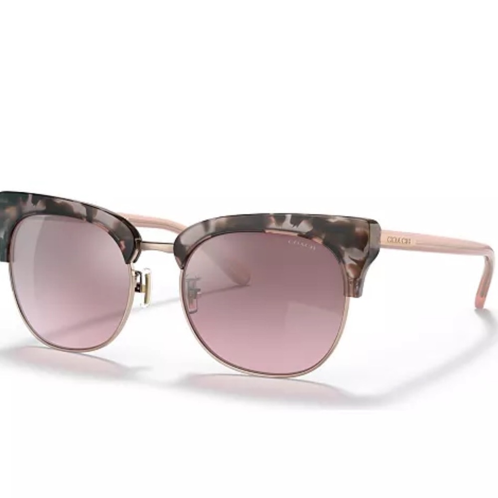 Coach Sunglasses with Tortoise and Pink Lenses - Picture 9 of 11